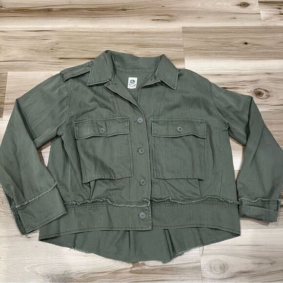 Anthropologie Olive Utility Jacket - Picture 3 of 6